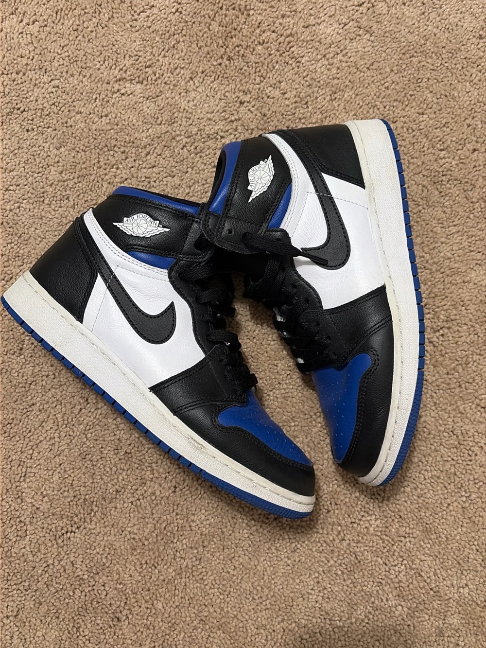 Nike Air Jordan 1 Mid - Black/White/Royal Blue